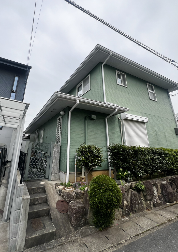 施工事例【外壁補修】外壁塗装89万円西京区川島