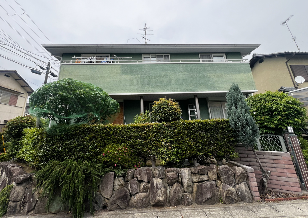 施工事例【外壁補修】外壁塗装89万円西京区川島