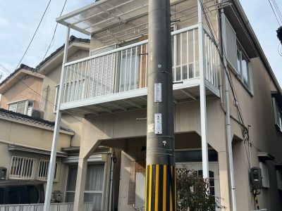 城陽市久世南垣内 I様邸 屋根修繕工事着工　1/11着工