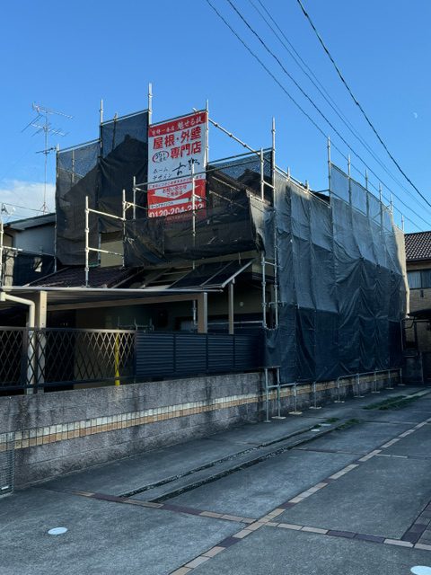 京都市右京区龍安寺塔ノ下町　屋根修理/外壁塗装