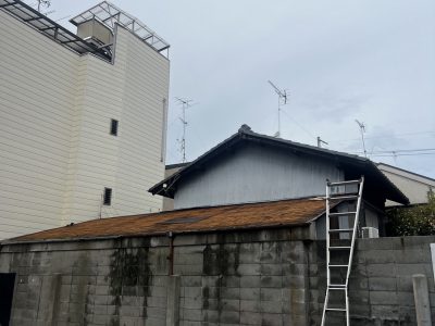 京都市中京区西ノ京北壷井町　屋根修理/波トタン張り替え