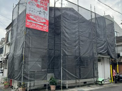 京都市山科区西野楳本町　屋根修理/カバー工法・外壁塗装