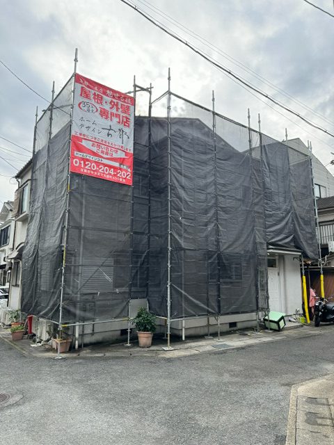 京都市山科区西野楳本町　屋根修理/カバー工法・外壁塗装