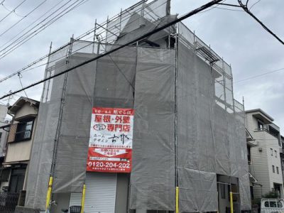 京都市伏見区深草北鍵屋町　屋根修理/カバー工法