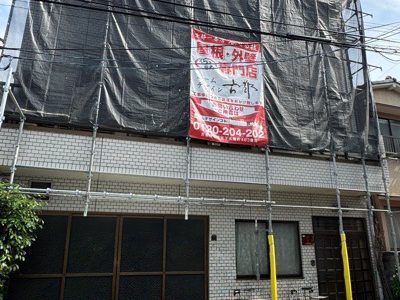 京都市中京区西ノ京東月光町の屋根修理・カバー工法・外壁塗装