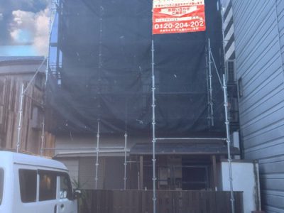 京都市中京区西ノ京南聖町の屋根修理・カバー工法