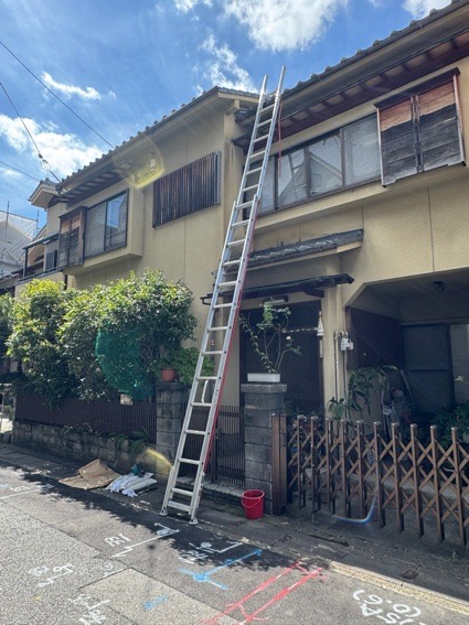 京都市山科区西野大鳥井町の屋根修理・しっくい工事