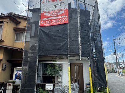 京都市山科区椥辻番所ケ口町の屋根修理・しっくい工事・外壁塗装