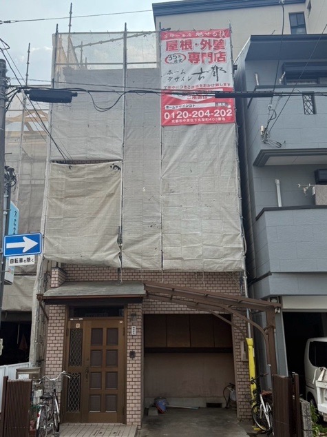 京都市中京区西ノ京樋ノ口町の屋根修理・カバー工法・外壁塗装