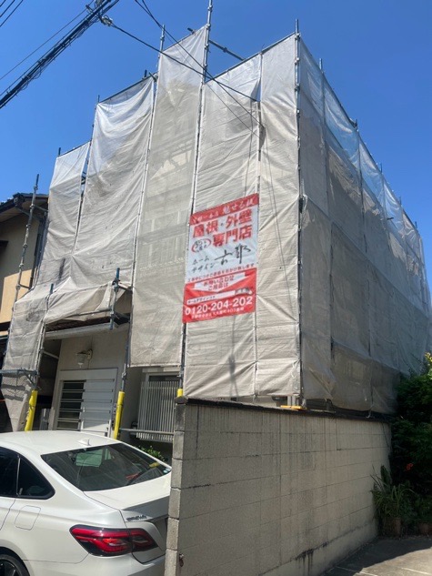 京都市伏見区深草中ノ島町の屋根修理・屋根葺き替え