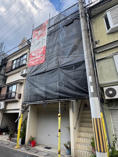 京都市山科区西野大鳥井町の屋根修理・カバー工法