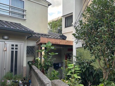 京都市左京区浄土寺上南田町の屋根修理・玄関ポーチ改修・板金工事