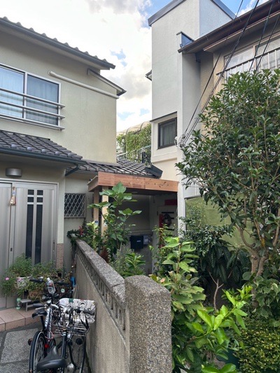 京都市左京区浄土寺上南田町の屋根修理・玄関ポーチ改修・板金工事