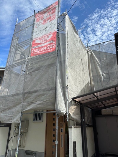 京都市右京区嵯峨朝日町の屋根修理・カバー工法