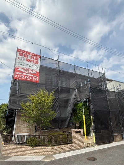 宇治市小倉町西山の屋根修理・屋根塗装・外壁塗装