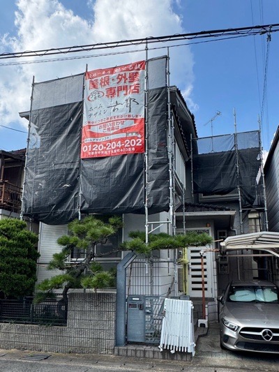 京都市山科区小山南溝町の屋根修理・屋根葺き替え