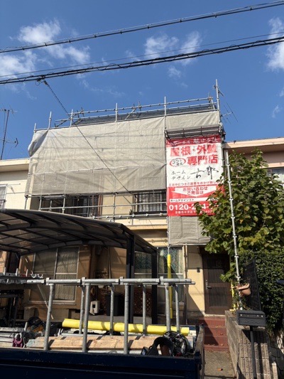 京都市伏見区久我森の宮町の屋根修理・カバー工法