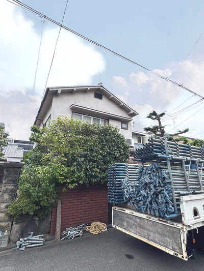 京都市左京区田中西樋ノ口町の屋根修理・外壁塗装