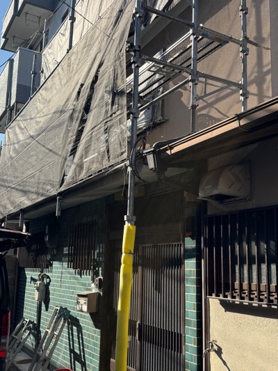 京都市伏見区深草直違橋南の屋根修理・外壁塗装