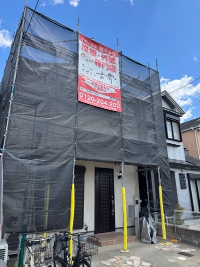京都市伏見区深草向川原町の屋根修理・カバー工法・外壁塗装