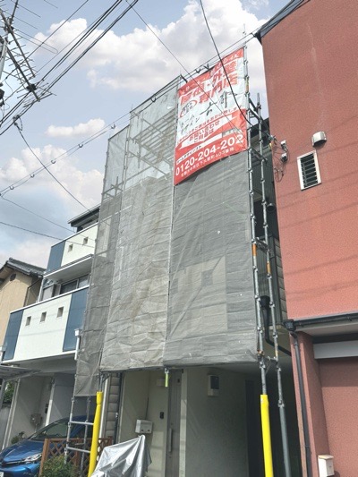 京都市右京区西京極中町の屋根修理・カバー工法