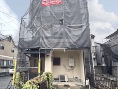 宇治市小倉町南堀池の屋根修理・カバー工法・外壁塗装