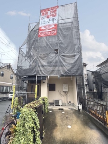 宇治市小倉町南堀池の屋根修理・カバー工法・外壁塗装