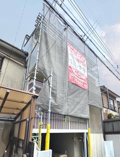 向日市鶏冠井町上古の屋根修理・カバー工法・外壁塗装